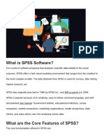 What Is SPSS Software