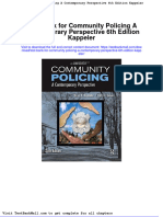 Test Bank For Community Policing A Contemporary Perspective 6th Edition Kappeler