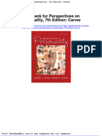 Test Bank For Perspectives On Personality 7th Edition Carver