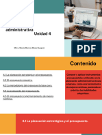 4.1 La Planeación Estratégica y El Presupuesto