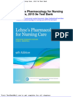 Lehnes Pharmacology For Nursing Care 2015 9e Test Bank