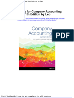 Test Bank For Company Accounting 11th Edition by Leo