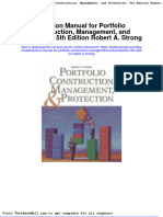 Solution Manual For Portfolio Construction Management and Protection 5th Edition Robert A Strong