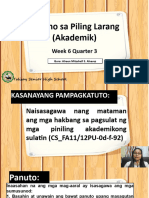 Filipino Sa Piling Larang - Week 6