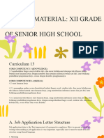 English Material: Xii Grade of Senior High School