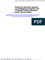 Solution Manual For Decision Support and Business Intelligence Systems 9 e 9th Edition Efraim Turban Ramesh Sharda Dursun Delen