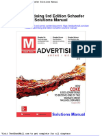 M Advertising 3rd Edition Schaefer Solutions Manual