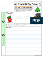 Writing Clinic - Creative Writing Prompts (9) - Letter To Santa Claus