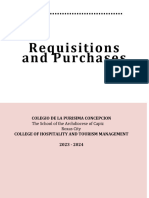 Requisitions and Purchases