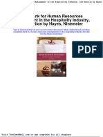 Test Bank For Human Resources Management in The Hospitality Industry 2nd Edition by Hayes Ninemeier