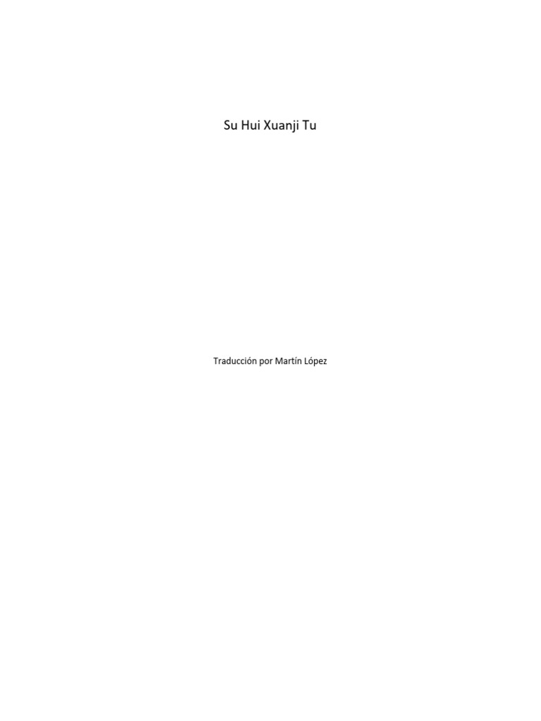 Su Hui - Xuanji Tu (Fragmento) | PDF