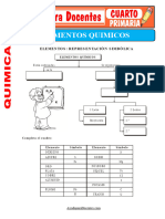 Fichas de Elementos Quimicos para Cuarto de Primaria