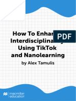 How To Enhance Interdisciplinarity Using TikTok and Nanolearning