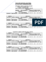 Calendario de Juegos Campeonato Navideño 2023