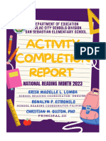 Activity Completion Report - National Reading Month 2023
