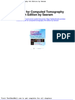 Test Bank For Computed Tomography 4th Edition by Seeram