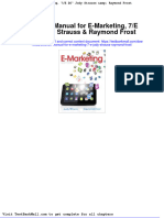 Solution Manual For e Marketing 7 e Judy Strauss Raymond Frost