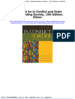 Test Bank For in Conflict and Order Understanding Society 12th Edition Eitzen