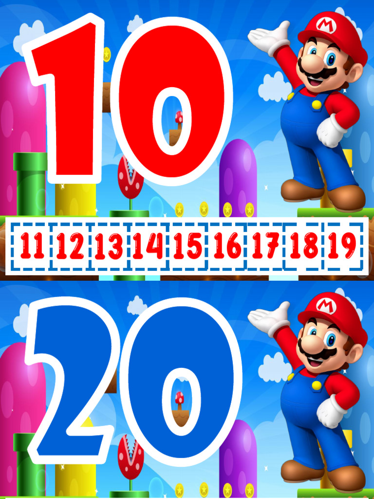 Nombres de Mario Bros à imprimer | PDF