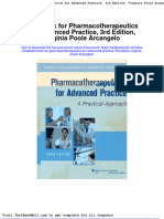 Test Bank for Pharmacotherapeutics for Advanced Practice 3rd Edition Virginia Poole Arcangelo