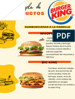 Mezcla de Productos Burguer King