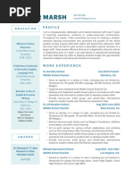H Marsh Resume CSUF