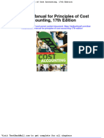 Solution Manual For Principles of Cost Accounting 17th Edition