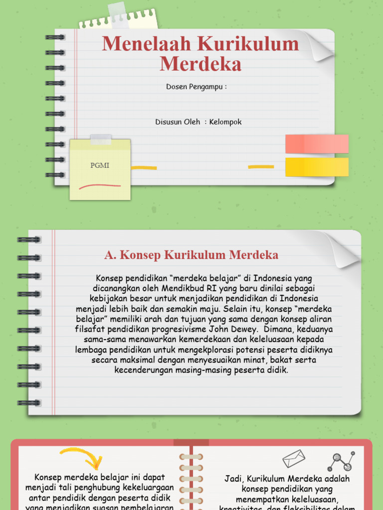 Telaah Kurikulum Merdeka PGMI | PDF