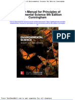 Solution Manual For Principles of Environmental Science 9th Edition Cunningham