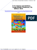 Test Bank For Infants and Children Prenatal Through Middle Childhood 7th Edition Berk