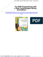 Test Bank For PHP Programming With Mysql The Web Technologies Series 2nd Edition