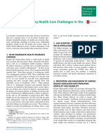 Twenty First Century Health Care Challenges in The