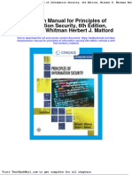 Solution Manual For Principles of Information Security 6th Edition Michael e Whitman Herbert J Mattord