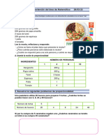 Actividad de Extensión Del Área de Matematica y Personal Social.