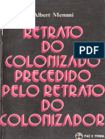 Albert Memmi - Retrato Do Colonizado Precedido Pelo Retrato Do colonizador-PAZ E TERRA (1977)