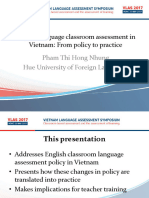 BC - English Language Classroom Assessment in Vietnam, From Policy To Practice