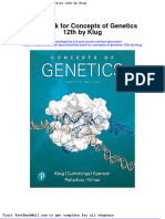 Test Bank For Concepts of Genetics 12th by Klug