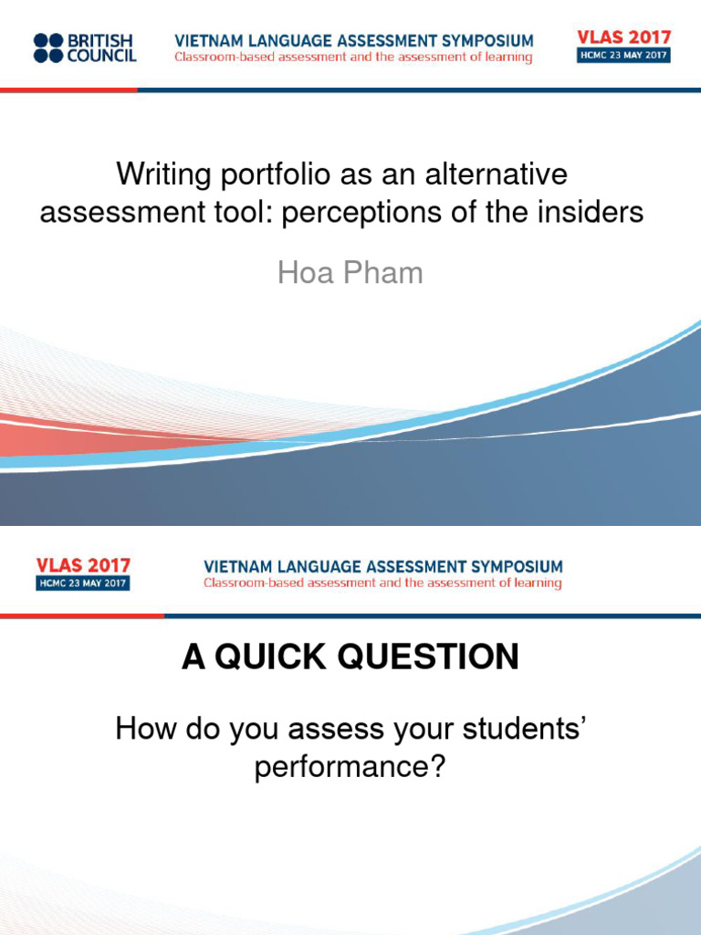 Bc writing portfolio as an alternative assessment tool perceptions