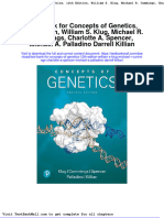 Test Bank For Concepts of Genetics 12th Edition William S Klug Michael R Cummings Charlotte A Spencer Michael A Palladino Darrell Killian