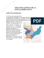 Diagnostico Situacional de La Provincia Dehuanuco