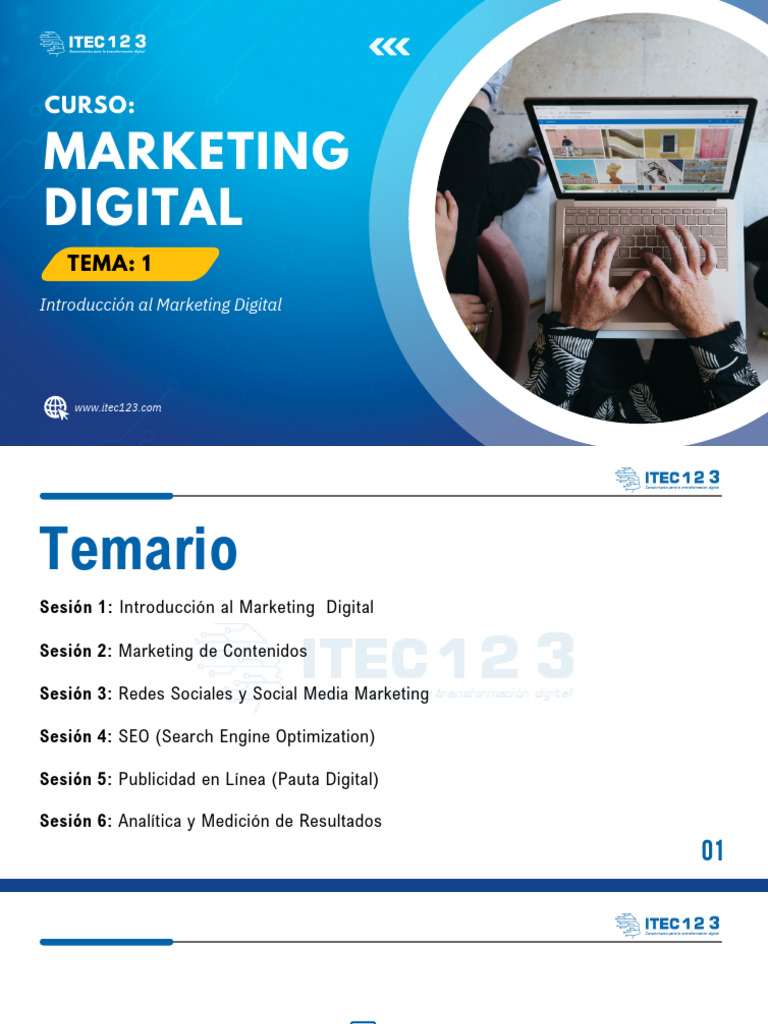 Curso de Introducción al Marketing Digital | PDF | Publicidad digital ...
