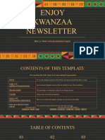 Enjoy Kwanzaa Newsletter by Slidesgo