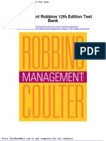 Management Robbins 12th Edition Test Bank