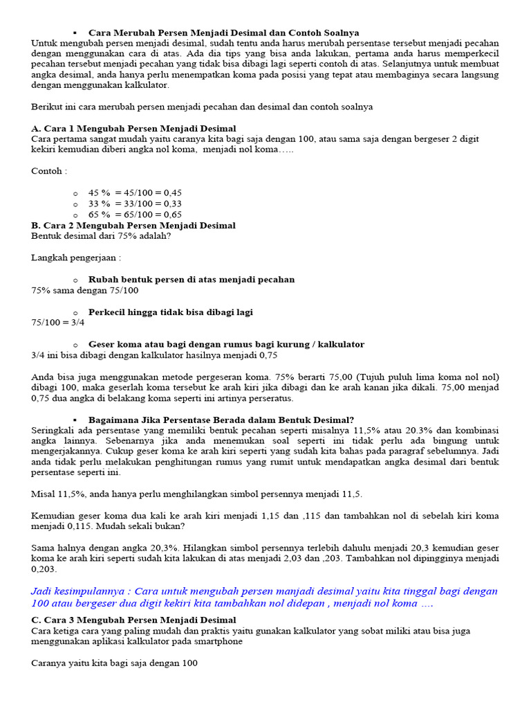 0 5 PERSEN BERAPA DESIMALNYA visual data 5