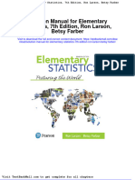 Solution Manual For Elementary Statistics 7th Edition Ron Larson Betsy Farber