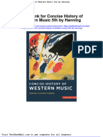 Test Bank For Concise History of Western Music 5th by Hanning