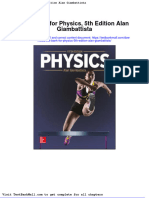Test Bank For Physics 5th Edition Alan Giambattista