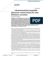 Twodimensional Biocompatible Plasmonic Contact Lenses For Color Blindness Correctionscientific Reports