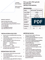 PEX215 Keluar Sign Datasheet and User Manual
