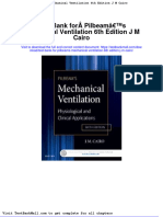 Test Bank For Pilbeams Mechanical Ventilation 6th Edition J M Cairo